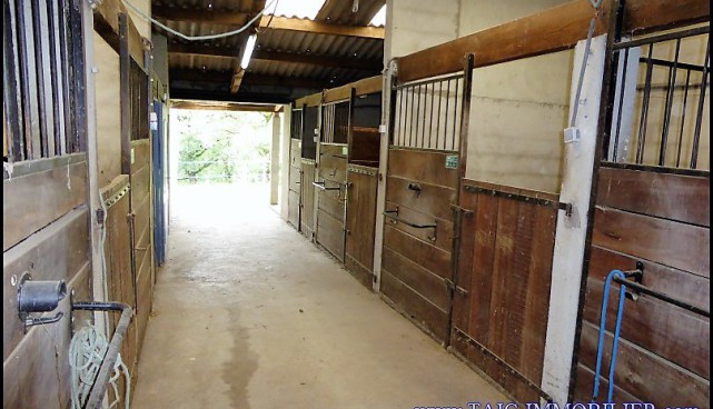 A vendre par TAIC-Immobilier agence immobilière à Cordes sur Ciel, propriété de 400m2 avec carrière, 13 boxes,dépendances,puits, sur 27 hectares