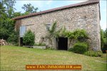 A vendre par Tarn Aveyron Immobilier Caractère, secteur Villefranche de Rouergue, La Fouillade,12, Aveyron, corps de ferme à rénover de 150m2 sur 4 hectares, dépendances,granges,prairie,calme,source,taic immobilier,agence immobilière cordes sur ciel