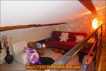 A vendre pat TAIC Immobilier, Tarn Aveyron Immobilier Caractère, agence immobilière à cordes sur ciel, A vendre Secteur Cordes sur Ciel :Maison de village sur 2 niveaux et mezzanine pour environ 95m2 et terrasse.
