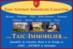   www.TAIC-IMMOBILIER.com   Vente Achat Immobilier de Caractère, Propriétés,  Maisons à vendre, Maisons de charme, Belles demeures,  Corps de ferme   Villefranche de Rouergue, Najac, La Fouillade.  Parc, tennis  Maison étang, Maison hectare, Maison dépend